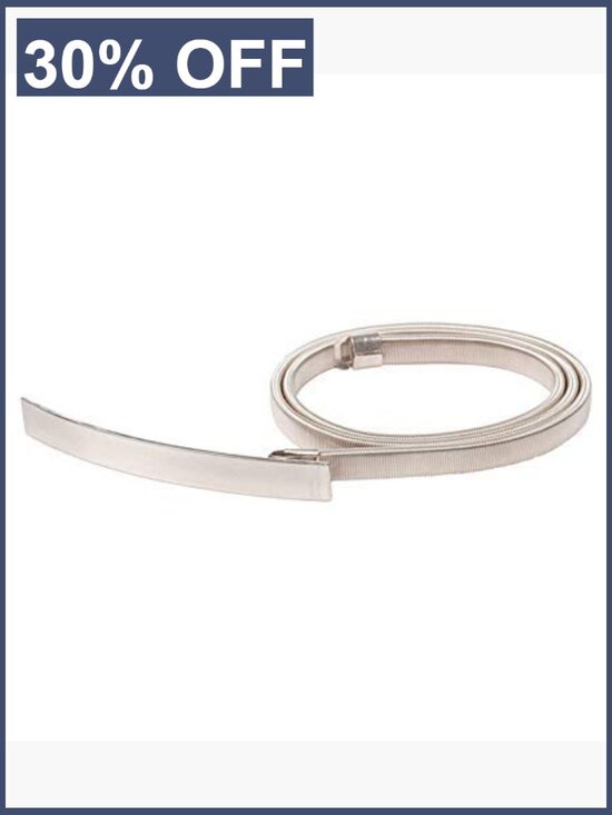 Skinny Metal Cinch Belt Gold Waistband Elastic Waist Belt main image 4